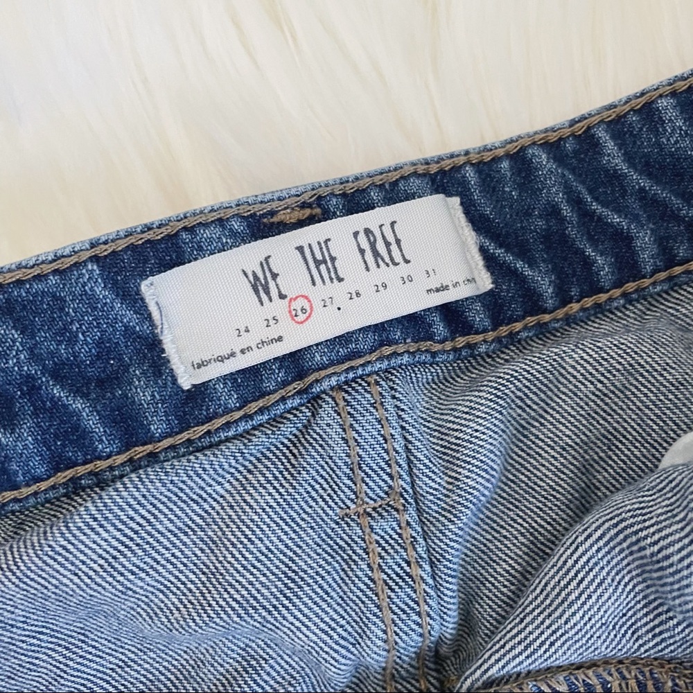 WE THE FREE Free People Zip UP Jean Skirt Copper Blue Size 26 OB841640 - Picture 7 of 10